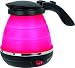 Produktbild MPM MCZ-73/C1 Faltbarer elektrischer Wasserkocher, okularer Widerstand, automatischer Deckel, Silikon, 750W, BPA-frei, Pink, 0,5 Liter
