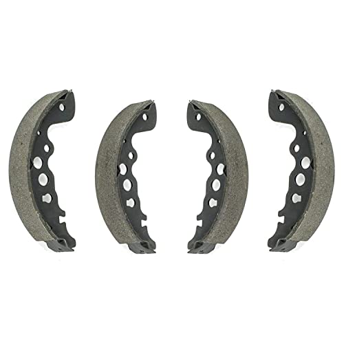 Image of Detroit Axle - Brake Kit for 99-04 Chevrolet Tracker Suzuki Vitara, Front Ceramic Brake Pads w /Hardware Rear Semi-metallic Brake Shoes 1999 2000 2001 2002 2003 2004 Replacement