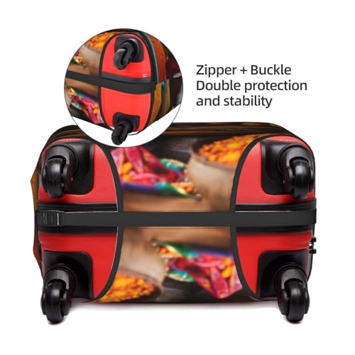 Housse de protection pour valise blanche taille Large pour bagages de 45,7 à 81,3 cm - 4