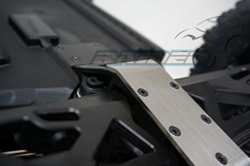 Raiden Axial Yeti Xl 90032 90038 Metal Steel Front Bumper Skid Plate Protector Silver #TOP3