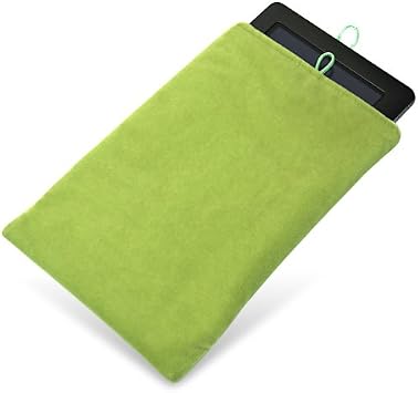 BoxWave Case Compatible with Haoqing Meebook P78 (7.8 in) - Velvet Pouch, Soft Velour Fabric Bag Sleeve with Drawstring - Bold Orange