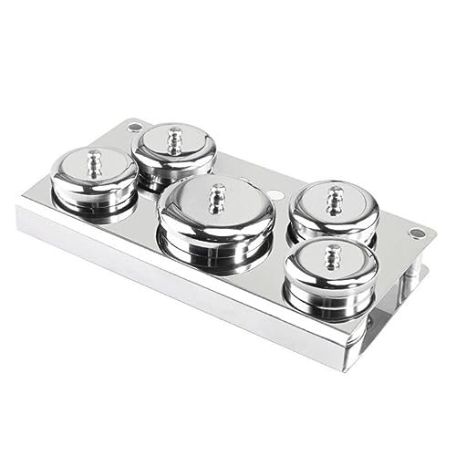 MERRYHAPY 5 piezas vaso cristal para arte de uñas miniatura 3