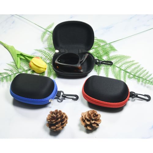 Image of Unisex Semi-Hard Shell Folding Eyeglasses Cases With Clasps | Protective Case For Folding Glasses