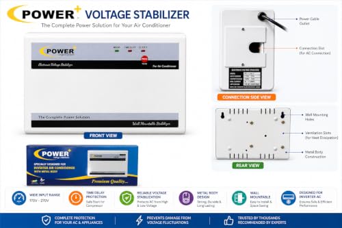 Image of Power Plus 4 KVA TMD AC Voltage Stabilizer for Inverter AC up to 1.5 Ton, 170-270V TMD