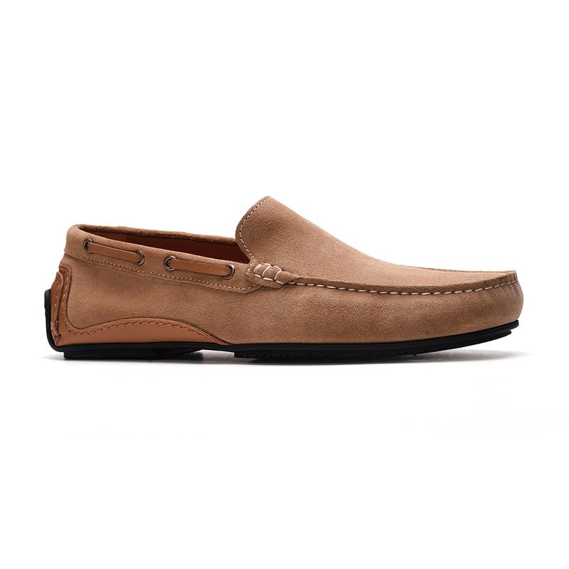 A. Veer Venice Men&rsquo;s Loafers | Sand Suede Dress Shoes | Comfortable Slip-On Loafers with...