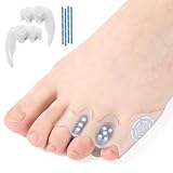 Tevezo Tailor's Bunion Corrector and Pinky Toe Spacers Kit for Curled Toes and Pain Relief - Tailor Separators, Pinky Toe Protectors, and Morton's Neuroma Relief (1 Pair)