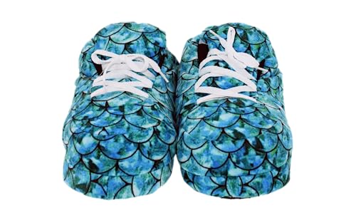 Image of Happy Feet Slippers Standard Sneaker Slippers for Men, Women, and Kids - Women Shoes, Gifts for Women, As Seen on Shark Tank - Classy Oversized House Slippers for Women with Non-Slip Rubber Soles