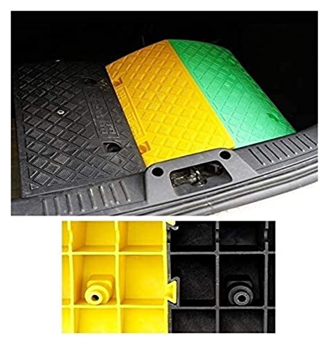 Rampas pequeñas, tapete para escalones y bordillos, rampa portátil antideslizante para silla de ruedas, altura: 3CM / 5CM, color: Negro y amarillo, tamaño: 47.5 * 15 * 3CM miniatura 3