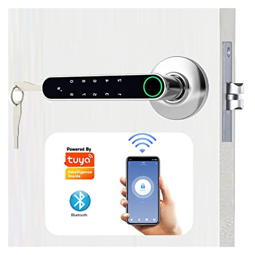 Serrure connectée biométrique à empreinte digitale rechargeable sans fil pour maison - 3