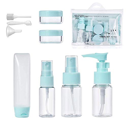Preisvergleich Produktbild Reiseflaschen Set Pumpspender Kleine Behälter Reisegröße Flaschen Wiederverwendbare Shampooflaschen Reiseflaschen-Kit Reisezubehör Reisebehälter Blue