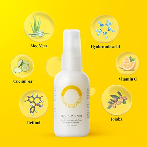 Org Peel Off Face Cleanser For Gentle Exfoliation And Glowing Skin - Korean Sensitive Skincare - Pore Minimizer Brightening Agent Cruelty Free Natural Formula 2Oz #TOP4