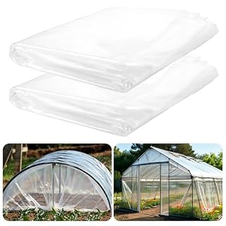 Ghligna lot de 2 bâches transparentes PE 2 x 10 m