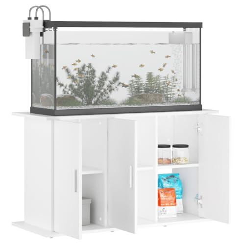 Support pour aquarium en bois blanc meuble intérieur stable