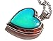 Glitter Heart Locket Mood Pendant on Silvertone Chain Necklace Color-Changing thermochromic