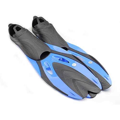 ETZRYSYB Flipper Aletas de buceo para adultos, buceo profesional, hombres y mujeres, equipo sumergible, zapatos de buceo monoaleta (azul, M)