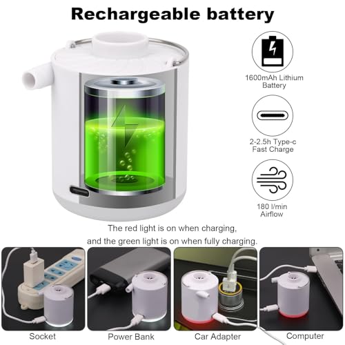 Pompe d'air électrique compacte pour simplifier le bivouac nocturne - 3