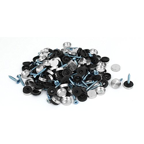 Aexit Furniture Table quality Parts 304 Stainless Steel Cap Nails Mirror Screws 14mm Dia 64PCS Model:93as250qo488