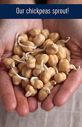 Garbanzo Beans • Chickpeas • 100% Desiccant Free • 5 lbs • Non-GMO Project Verified • Kosher Parve • USA Grown • Field Traced • Burlap Bag