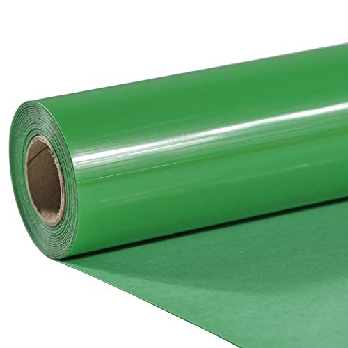 TUMIYA Fruit Green Heat Transfer Vinyl HTV Rolls 12 x 8ft Iron on Vinyl for T-Shirt Glossy Adhesive Fruit Green HTV Vinyl for Heat Press DIY Design Easy to Cut & Weed