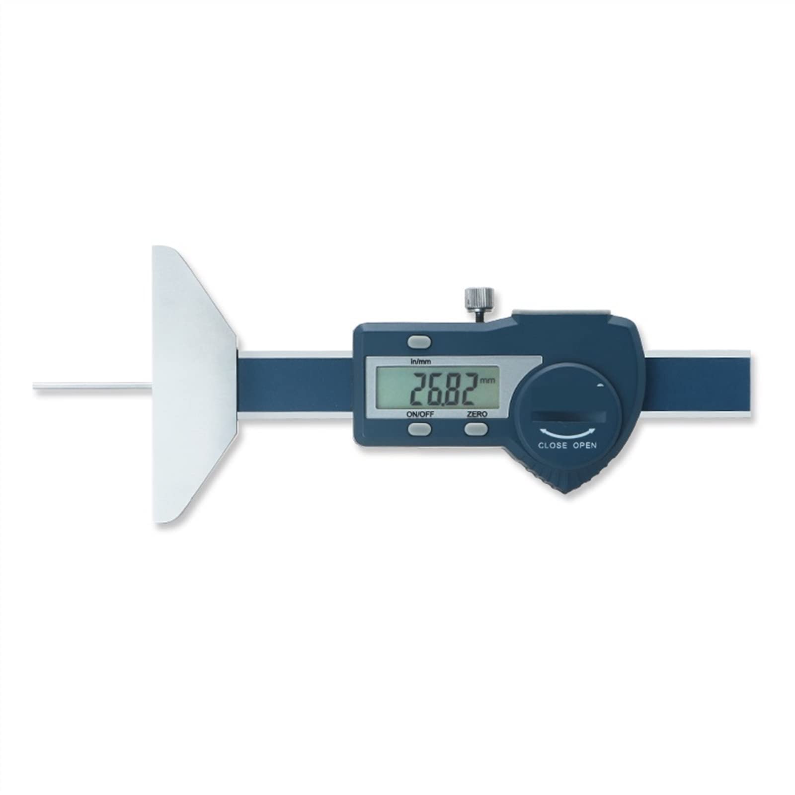 Medidor de profundidad de la banda de rodadura del neumático de 0-25/0-50 Mm, barra de Metal, medidor de profundidad Digital del neumático LCD for herramienta de medición del calibre del neumático del
