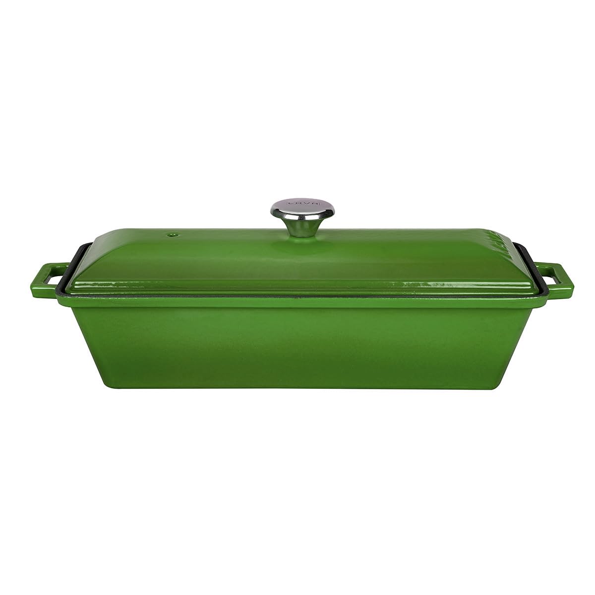 Lava Döküm Ekmek Kabı/Terrine 11X29cm - Yeşil