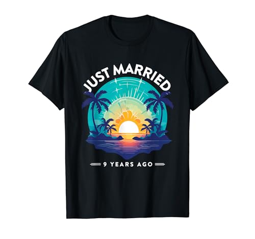 Just Married 9 Years Ago Funny Anniversary �n�l���[���J�b�v�� T�V���c