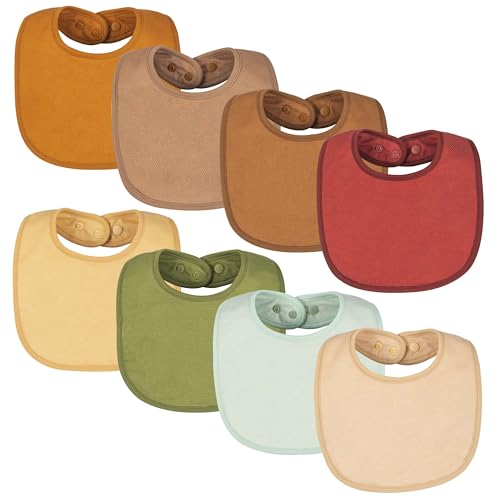 Image of Tiny Twinkle Baby Feeding Bibs - Waterproof and Absorbent Infant Drool and Feeding Baby Bibs