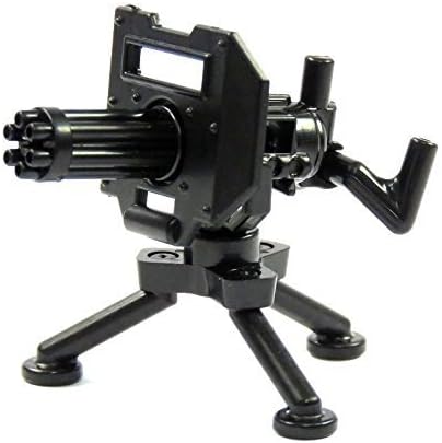 Minigun Machine Gun for LEGO figures in grey Gun Weapon Weapons