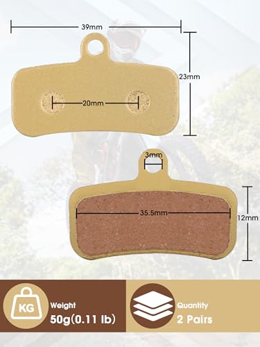Image of 2 Pcs Electric Dirt Bike Brake Pads Front /Rear for Surron LBX Talaria X3 XXX Talaria Sting MX3 /R MX4 eRide Pro SS 2.0 S 72V Sur Ron Rawrr Mantis X Mini R /R17 48V Mantis Mini Pup