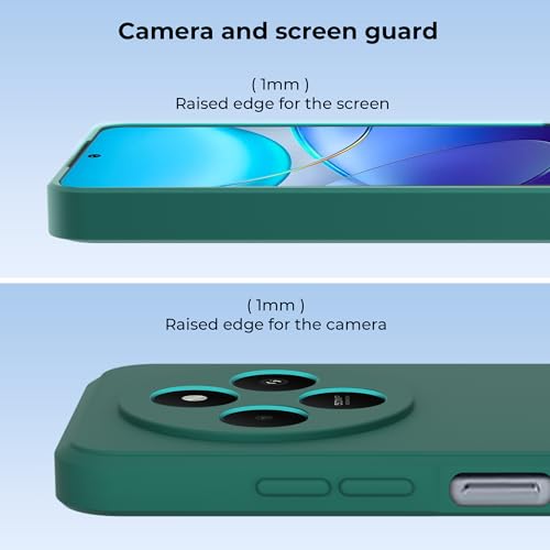 Image of A rtistque Back Cover Case for Poco C75 5G / M7 5G / Redmi A4 5G / Redmi 14c 5G with Camera Protection | Shockproof TPU|Stylish Protective Design|Slim Fit|Ultra Matte| Back Cover - Green