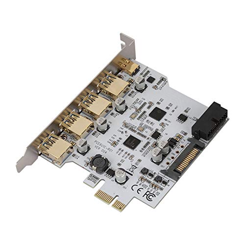 Adaptateur Type-C PCI-E vers USB3.0 haut débit avec logement 4 ports pour transfert rapide
