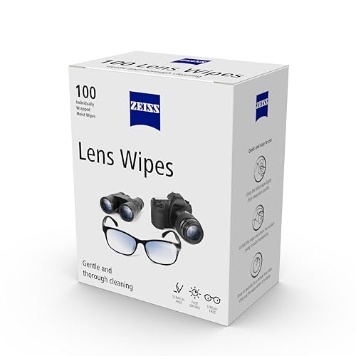 Image of ZEISS Lens Wipes 100 Count- Pack of 1| Lens Cleaner - Perfect for Spectacles, Eyeglasses, Sunglasses, Camera Lenses, Binoculars and all other lenses