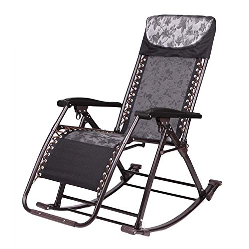 Chaise à bascule pliable de jardin zero gravity réglable - 2