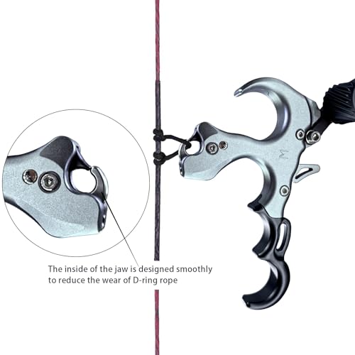 Xxiaojun Compound Bow Aid Releaser With Wrist Straps And Adjustment Tool,Archery Release Aids With 3&4 Thumb Release Adjustable,Aluminum Alloy Aids.For Left And Right Handers. thumb #4