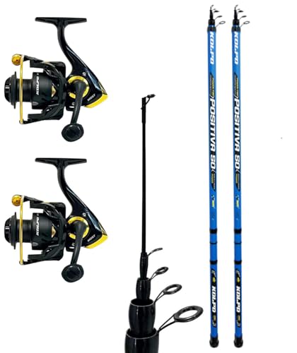 kolpo combo da pesca bolognese con due canne 5 mt