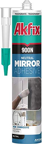 Akfix 900N Mirror Adhesive, Non-Corrosive and Permanent Flexibility 10.1oz