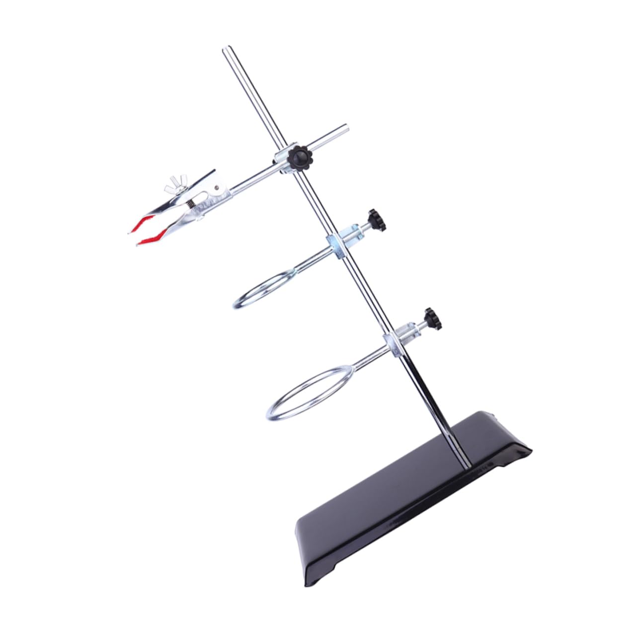 KICHOUSE Iron Platform Lab Clamp Stand Multi-Function Ring Clamp for Chemistry Lab