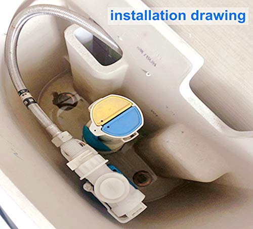 Toilet Flush Valves 2-Inch Dual Flush Valve Replacement Kit For 2-Piece Toilet Tank Compatible With Toto Thu435 Thu224 Flush Valve #TOP4
