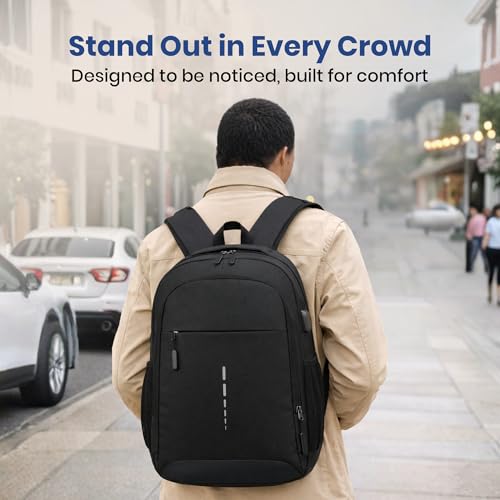 Image of Laptop Backpack with USB Charging Port for 15.6 inch Laptop, Camera, Business, Work, Students for Men & Women