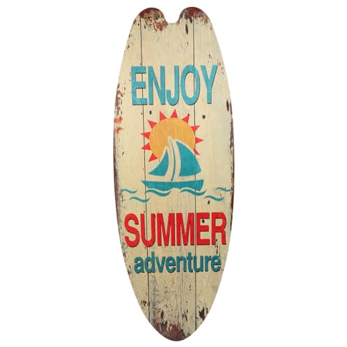 Tofficu Decoración Decorativa De Tabla De Surf Con Tema De Verano Colgante De Pared De Barra De Fiesta Ampliamente Utilizado Letrero De Tabla De Surf De Madera