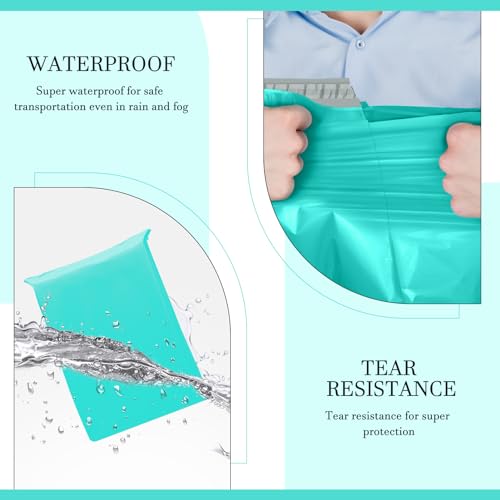 Image of Metronic Poly Mailers 19x24 100 Pack, Large Shipping Bags for Clothes | Strong Adhesive Waterproof Tear-resistant Mailing Bags, Shipping Envelopes, Postal Bags for Clothing, Small Business, Teal.