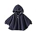 ZUMUii Butterme Unisexe bébé Enfants Tout-Petits à Double Face Usure Capuche Cape Cape Hiver Chaud Doux Poncho Hoodie Manteau Peau Baby Friendly Cape