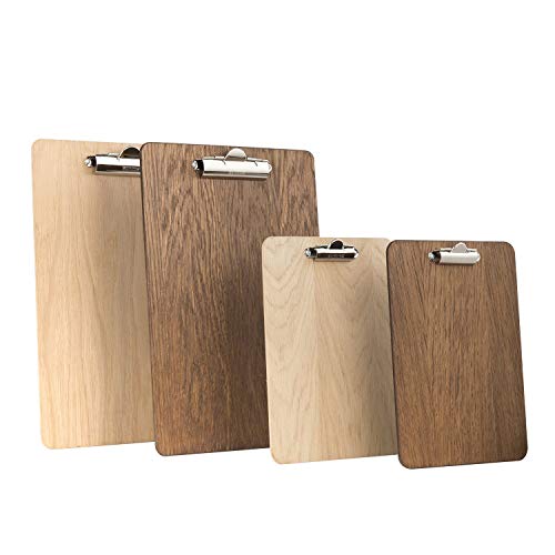 Kreidetafeln UK Klemmbrett mit Dunkles Eichenholz-Finish, Holz, Dunkel Braun (Dark Oak), 33,6 x 24 x 1,6 cm