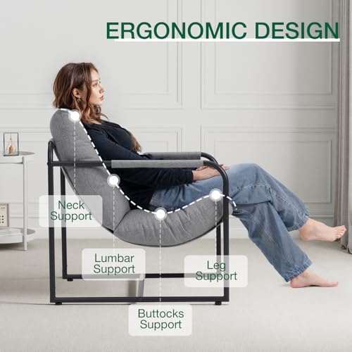 Sillón Plegable Confort Lino Gris miniatura 4