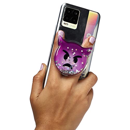 Image of Cute Anime Mobile Holder Grip Stand for Phones Selfie Holder for Smartphones, Designed for Kids and Teens. [ Gel Inside ]-(Model - Angry Devil)