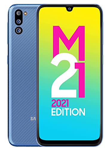 Image of (Refurbished) Samsung Galaxy M21 2021 Edition - Arctic Blue, 4GB RAM, 64GB Storage - FHD+ sAMOLED