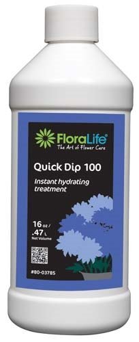 Quick Dip.. Instant Hydration Pretreatment for Fresh Flowers. 1 Pint Size by Floralife