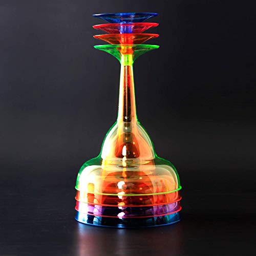 Supernal 36Pcs Plastic Margarita Glasses,12Oz Neon Disposable Cocktail Cups thumb #1