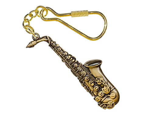 Porte-clés Saxophone Jazz Accessoire Trousseau et Sac de Musique