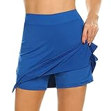 UOKNICE Women's High Waist Yoga Shorts Pants Active Performance Skort Lightweight Skirt for Running Tennis Golf Sport